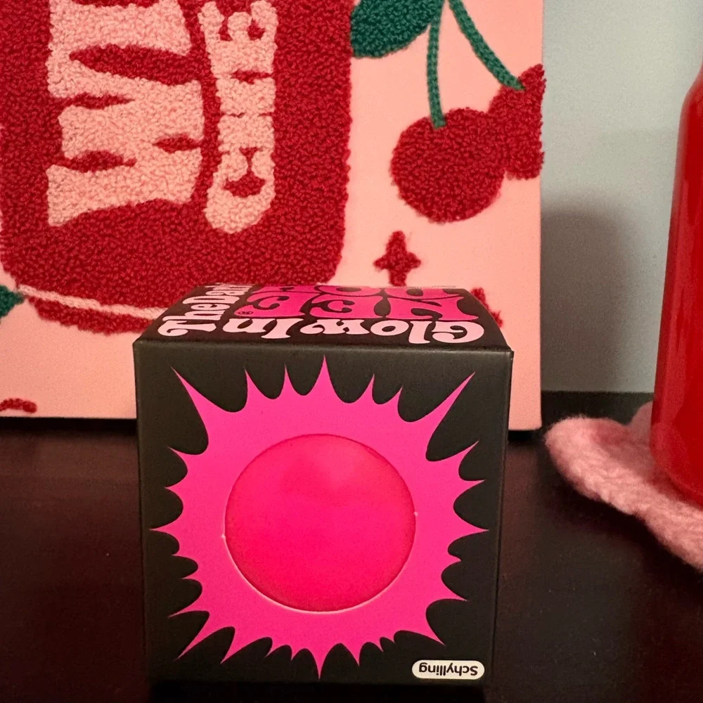 Needing Groovy Glob Glow In The Dark Pink Nee Doh Stress Ball Fidget Toy